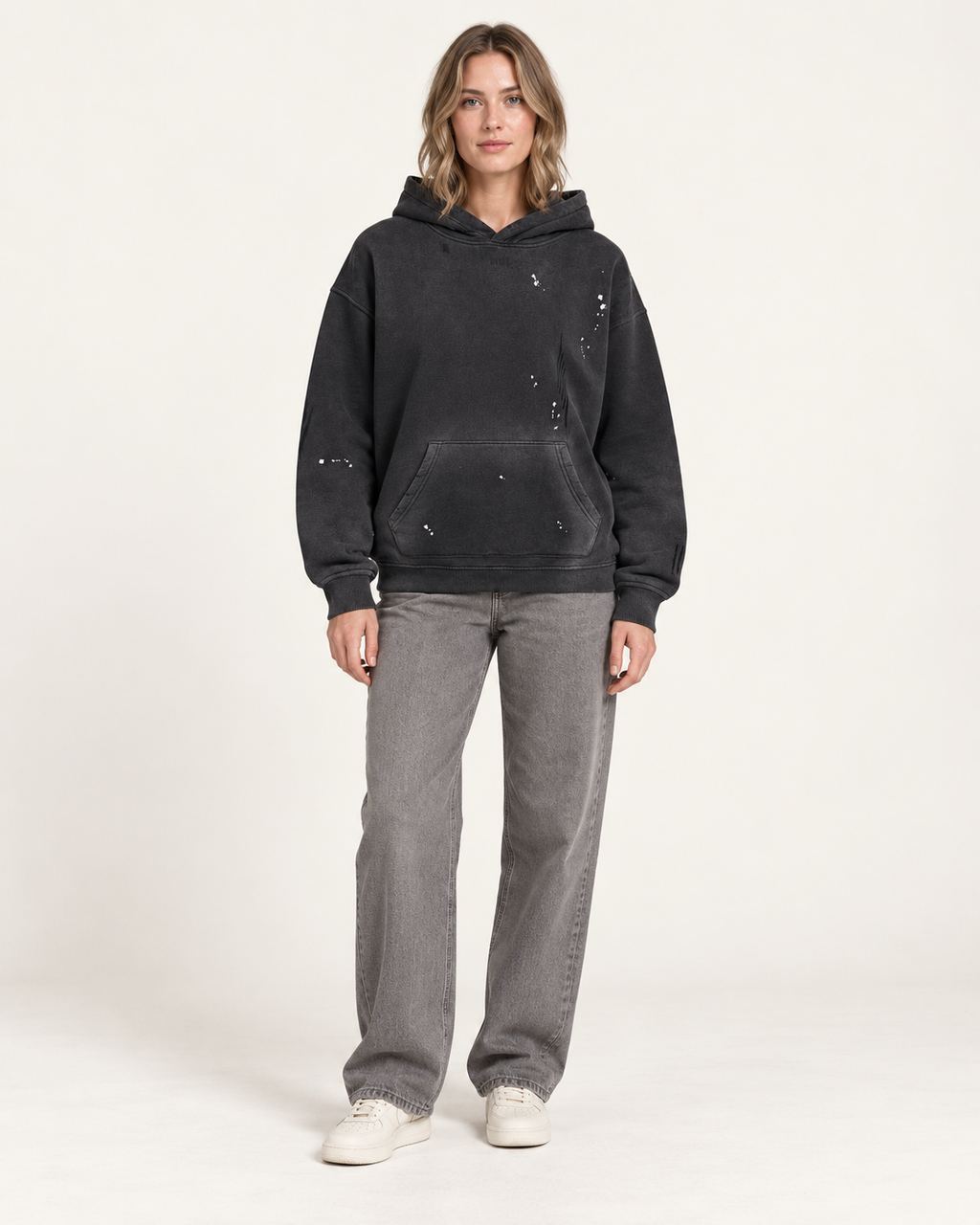 Frayed Vintage Wash Hoodie