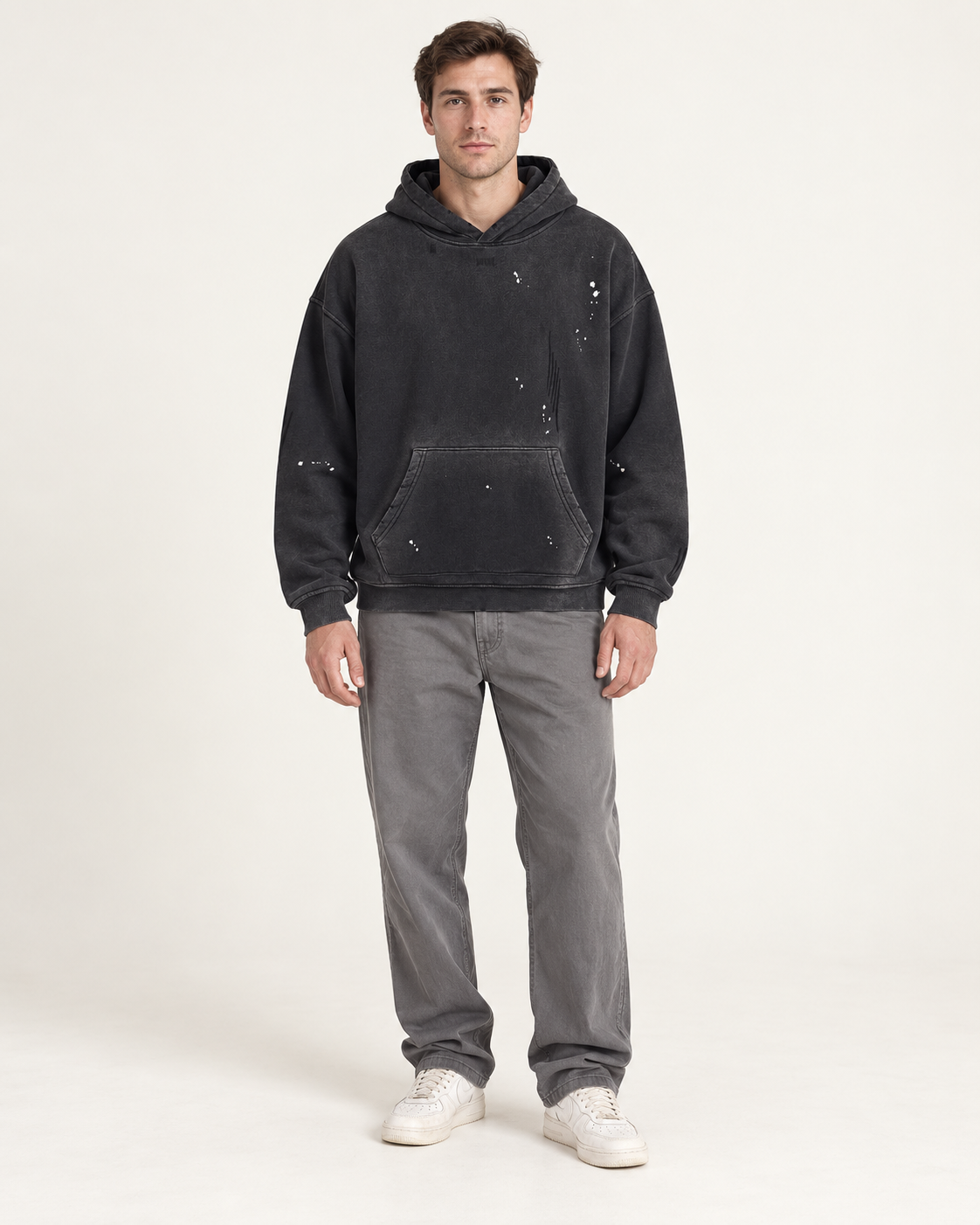 Frayed Vintage Wash Hoodie