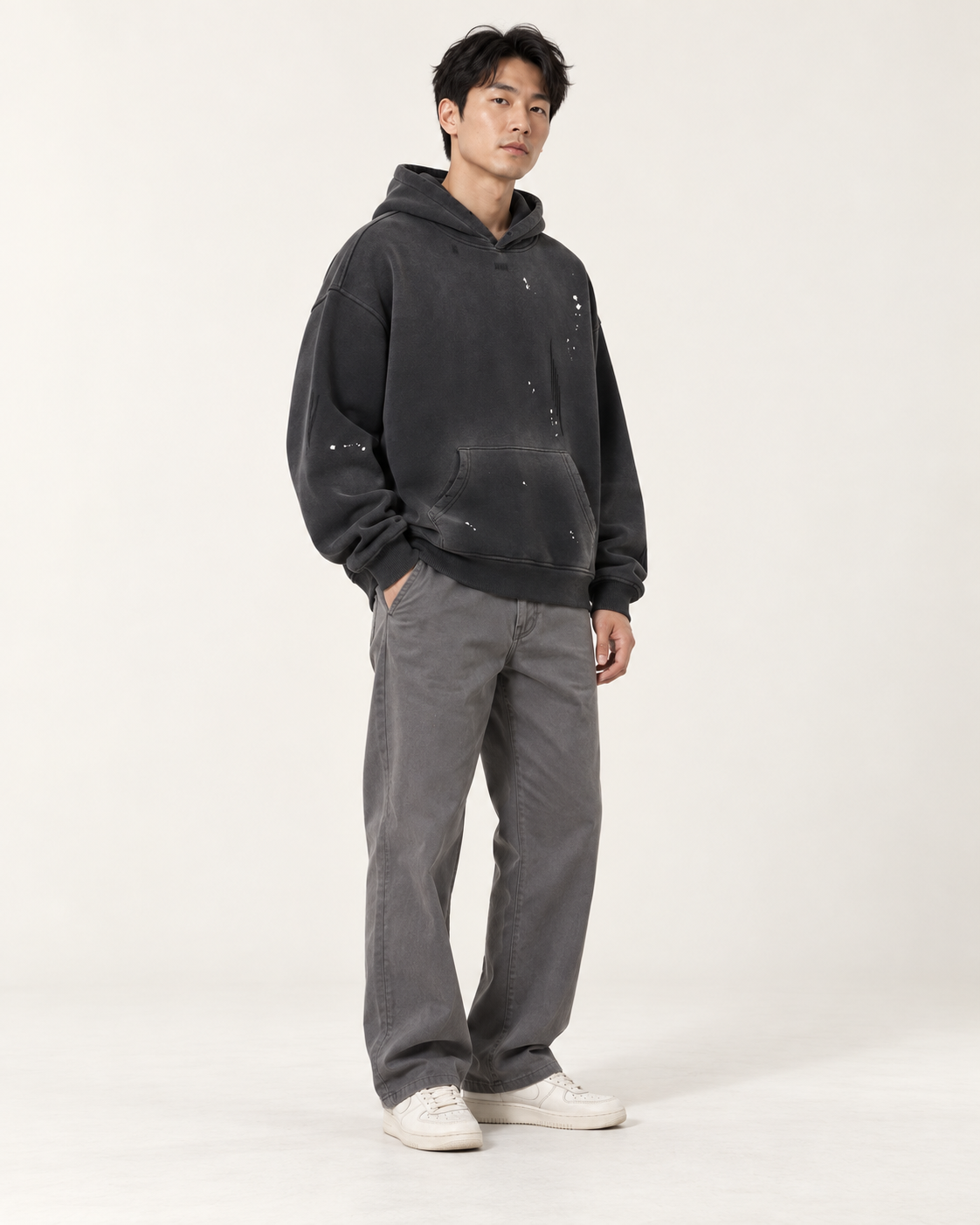 Frayed Vintage Wash Hoodie