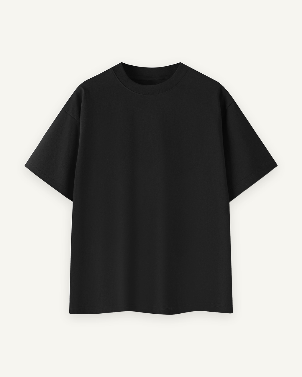 Home & Away Everyday Tee in Black, front: 260 gsm 100% cotton jersey