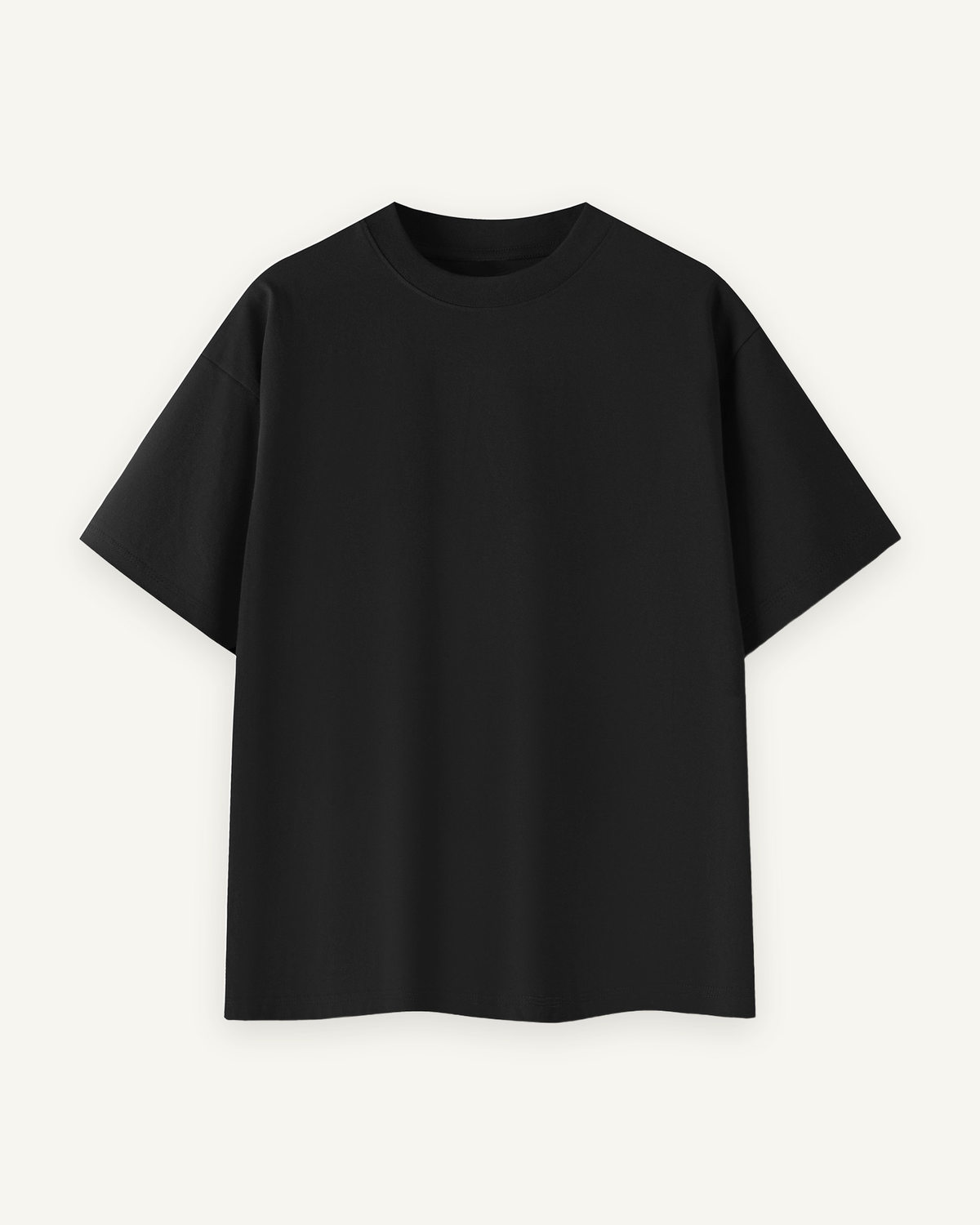 Home & Away Everyday Tee in Black, front: 260 gsm 100% cotton jersey