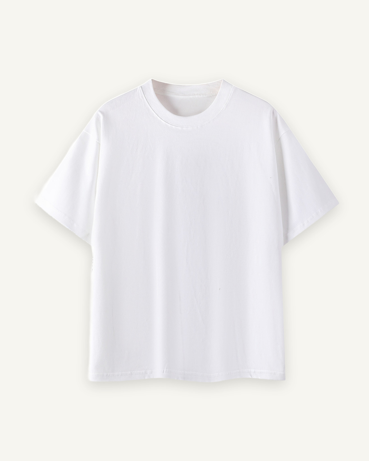 Home & Away Everyday Tee in White, front: 260 gsm 100% cotton jersey
