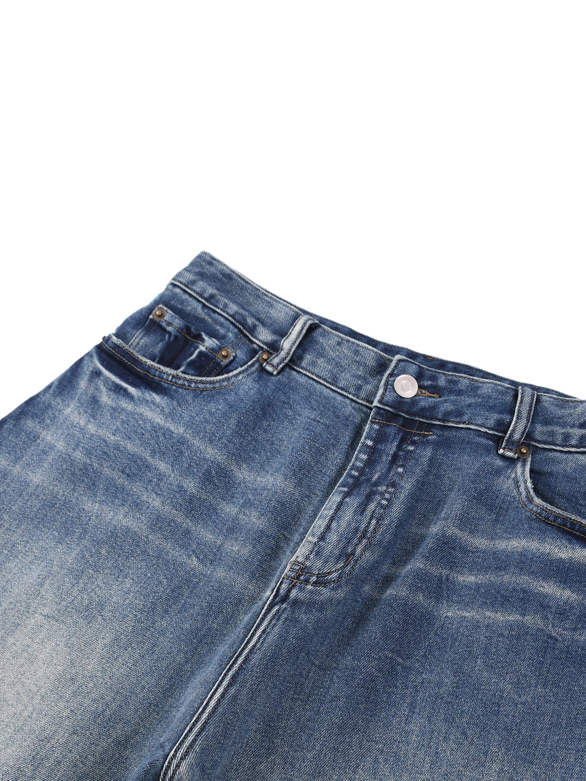 Sunfade Jean in Blue, construction detail, supplier photograph of the garment