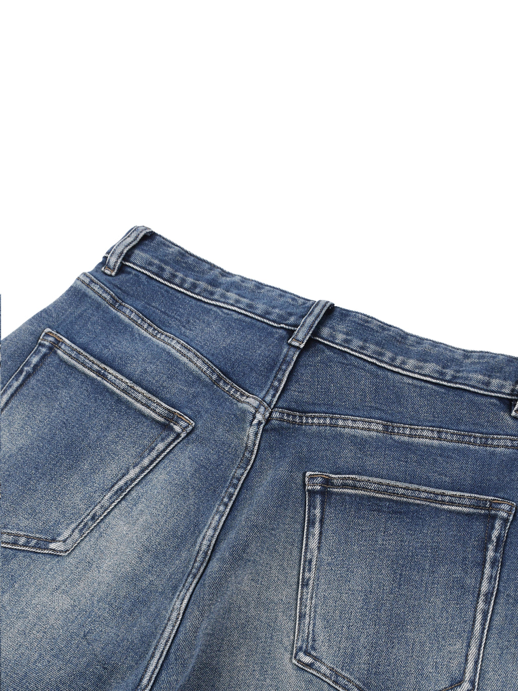 Sunfade Jean in Blue, construction detail, supplier photograph of the garment