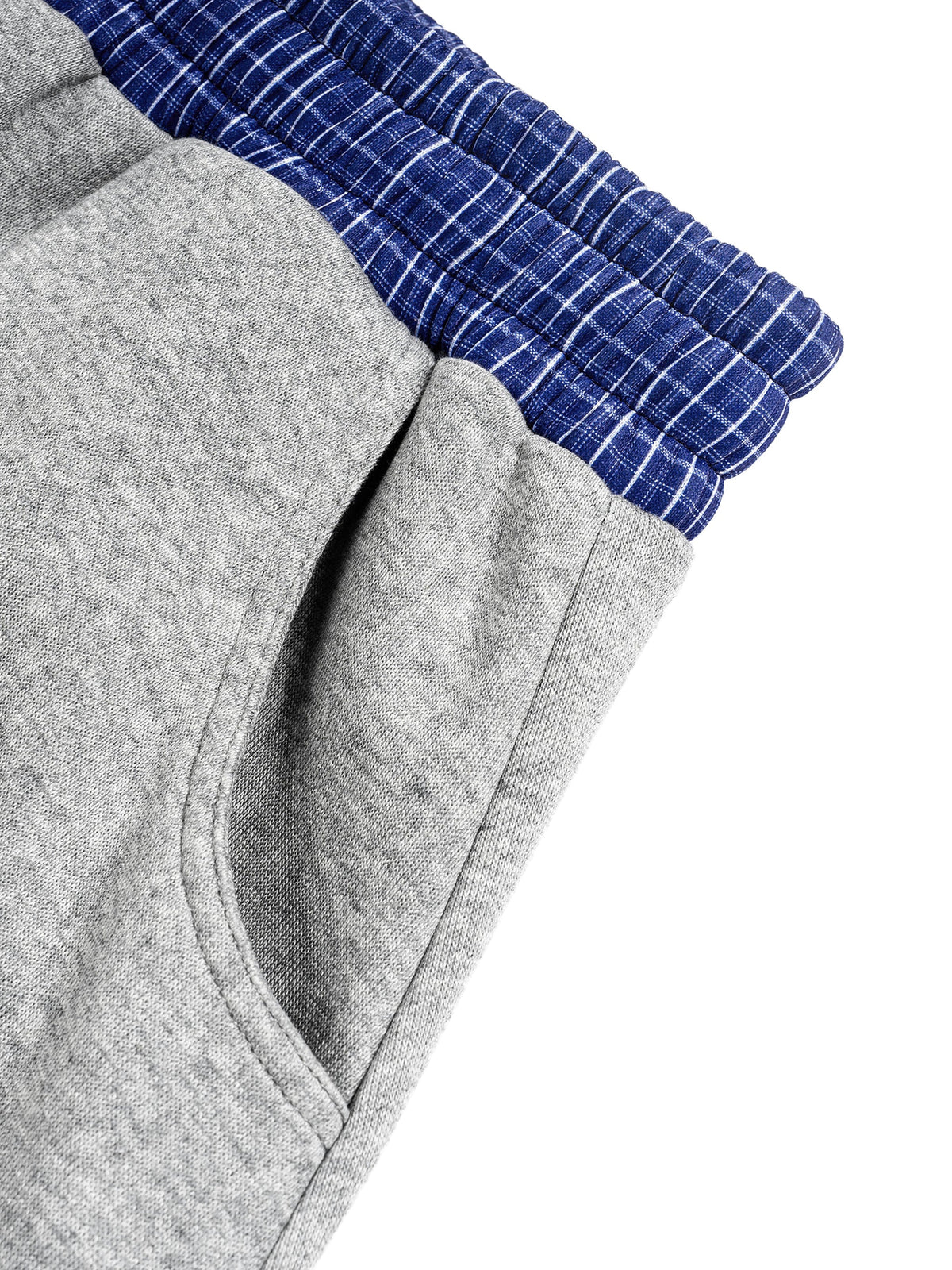 Home & Away Set - Gray, construction detail, supplier photograph of the sweatpant