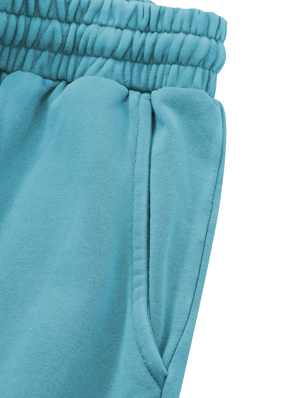 Home & Away Sweatpant in Dark Gray, construction detail, supplier photograph of the garment